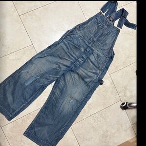 RRL Ralph Lauren Double RL Sandusky Overalls Japan Handmade Selvedge denim sz 2